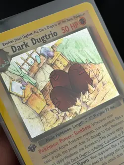 Pokemon TCG Dark Dugtrio Holo 1st Edition 6/82 Rare NP MINT!! - Image 3