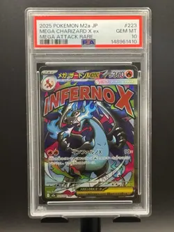 PSA 10 Mega Charizard X ex MA 223/193 Japanese Pokemon Card - US Seller - Image 1