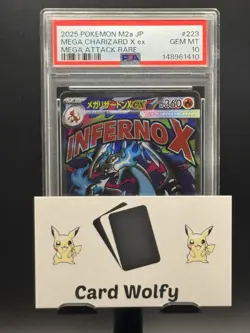 PSA 10 Mega Charizard X ex MA 223/193 Japanese Pokemon Card - US Seller - Image 3