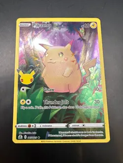Pokemon Pikachu TCG Holo Rare Card Celebrations 005/025 - Image 1