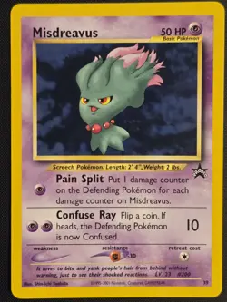 Pokemon TCG Misdreavus Black Star Promo Card #39 - NM - Image 1