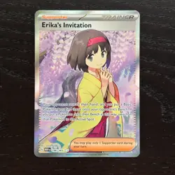 Erika's Invitation 196/165 Pokemon 151 Scarlet & Violet Ultra Rare Holo NM - Image 1