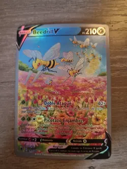 Beedrill V 161/189 Astral Radiance Alt Art Pokemon Card Full Art Holo NM - Image 1