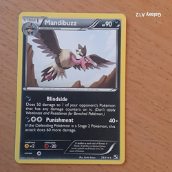 Pokemon Card Mandibuzz 73/114 Black & White - Image 1