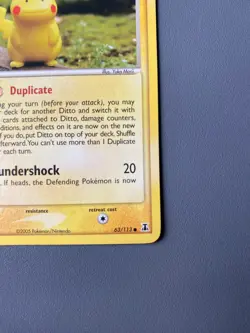 Ditto (Pikachu) 63/113 Regular Common EX Delta Species Yuka Morii Pokemon NM - Image 4