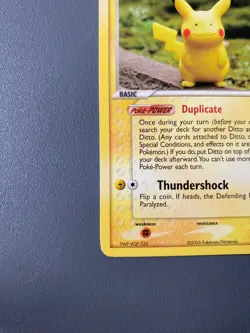 Ditto (Pikachu) 63/113 Regular Common EX Delta Species Yuka Morii Pokemon NM - Image 5