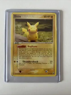 Pokemon TCG Ditto (Pikachu) EX Delta Species 63/113 NM - Image 1