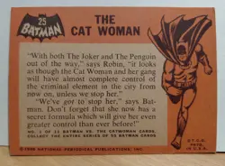 1966 Topps Batman - #25 "The Cat Woman" - G/VG Condition - Image 2