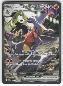 NM Cynthia's Garchomp ex 232/182 Destined Rivals SIR Pokemon - Image 1