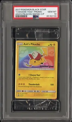 Psa 10 2017 Black Star Promo Sealed Pokemon Cello Pack “ I Choose You Pikachu “ - Image 1