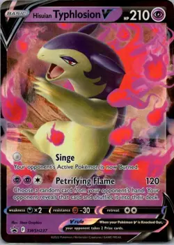 HISUIAN TYPHLOSION V SWSH237 HOLO PROMO SWORD & SHIELD PROMO POKEMON NM/M - Image 1