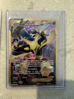 Pokemon TCG Alakazam-EX Fates Collide 125/124 Holo Secret Rare - Image 1