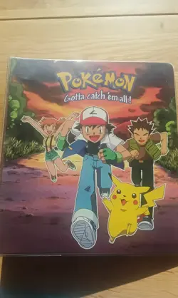 Pokemon Original Trading Card Ash Pikachu Folder WOTC Binder Tcg 90s Empty X2 - Image 1