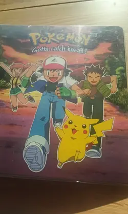 Pokemon Original Trading Card Ash Pikachu Folder WOTC Binder Tcg 90s Empty X2 - Image 2