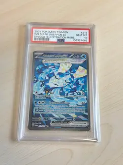 WELLSPRING MASK OGERPON EX 2024 POKEMON TWM EN #213/167 SIR PSA 10 Q0895 - Image 1
