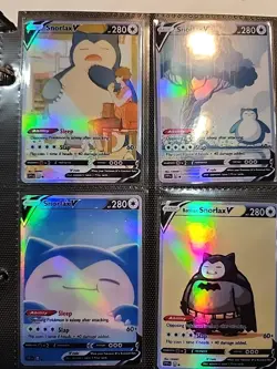 Lot of 9 Custom holo fanart mixed V Pokemon Trading Card Sleeved & Top Loaded!! - Image 4