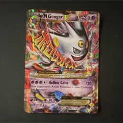 Pokemon M Gengar EX Mega Full Art Holo Promo Ultra Rare XY166 ENG 210 HP - Image 1