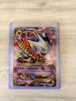 Pokemon Mega M Gengar EX XY166 Full Art Black Star Promo Holo Ex-Mint - Image 1