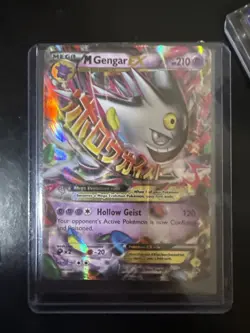 Pokemon M Gengar EX XY166 Mega Full Art Promo Card Holo Rare NM - Image 1