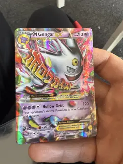 Pokemon M Gengar EX XY166 Mega Full Art Promo Card Holo Rare NM - Image 1