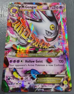 Pokemon M Gengar EX XY166 XY Promo Full Art Holo Mega Card - Image 1