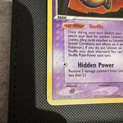 Pokemon TCG Unown N EX Unseen Forces N/28 Secret Holo Rare - Image 5