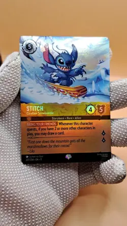 Disney Lorcana Winterspell Stitch - Carefree Snowboarder (Epic) 207/204 NM - Image 2