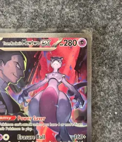 Pokemon TCG Destined Rivals Team Rocket's Mewtwo EX SIR 231/182 - Image 4