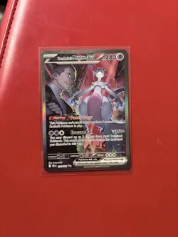Pokemon TCG Destined Rivals Team Rocket's Mewtwo EX Card 231/182 SIR - Image 1