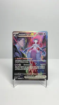 Pokemon TCG Destined Rivals Team Rocket's Mewtwo EX Sir 231/182 - Image 1