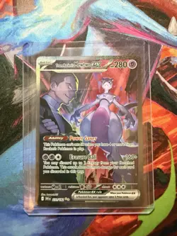 Pokemon TCG Team Rocket's Mewtwo ex 231/182 Destined Rivals SIR - Image 1