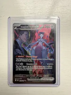 Pokemon TCG Team Rocket's Mewtwo ex 231/182 Destined Rivals SIR - Image 2