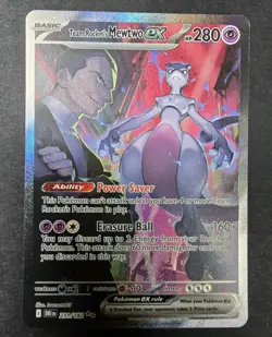 Pokemon TCG Team Rocket's Mewtwo ex 231/182 Destined Rivals SIR - Image 4