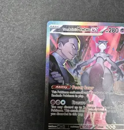 Pokemon TCG Team Rocket's Mewtwo ex 231/182 Destined Rivals SIR - Image 5