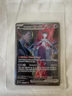 Pokemon TCG Team Rocket's Mewtwo ex 231/182 Destined Rivals SIR - Image 1