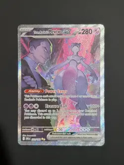 Team Rocket's Mewtwo EX SIR 231/182 - NM - Pokemon TCG - Image 1