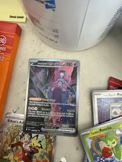 Nintendo Pokemon TCG Team Rocket's Mewtwo ex Holo 231/182 English 2024 - Image 1