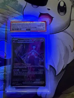 Pokemon TCG Destined Rivals Team Rocket's Mewtwo EX Sir 231/182 PSA 10 - Image 5
