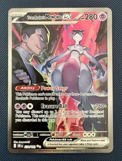 Pokemon TCG Destined Rivals Team Rocket's Mewtwo EX 231/182 - Pack Fresh - Image 1