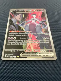 Pokemon TCG Destined Rivals Team Rocket's Mewtwo EX 231/182 - Pack Fresh - Image 2