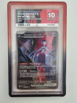 Pokemon TCG Team Rocket's Mewtwo EX Destined Rivals 231/182 Illustration Ace 10 - Image 4