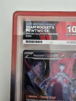 Pokemon TCG Team Rocket's Mewtwo EX Destined Rivals 231/182 Illustration Ace 10 - Image 5