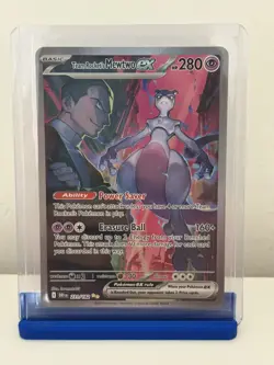 Pokemon TCG Destined Rivals Team Rocket's Mewtwo EX SIR 231/182 NM/M Pack Fresh - Image 1