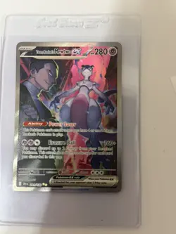 Pokemon TCG Destined Rivals Team Rocket's Mewtwo EX 231/182 - Pack Fresh - Image 2