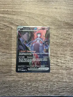Pokemon TCG Team Rocket's Mewtwo EX Destined Rivals 231/182 SIR Mint Condition - Image 1