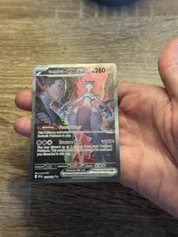 Pokemon TCG Team Rocket's Mewtwo EX Destined Rivals 231/182 SIR Mint Condition - Image 4