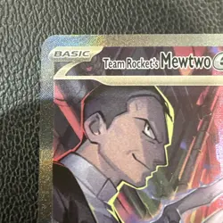 Pokemon TCG Team Rocket's Mewtwo EX 231/182 English Mint Condition - Image 5