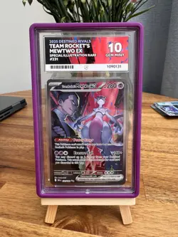 Pokemon TCG Team Rocket's Mewtwo EX Sir 231/182, Destined Rivals Ace 10 - Image 1