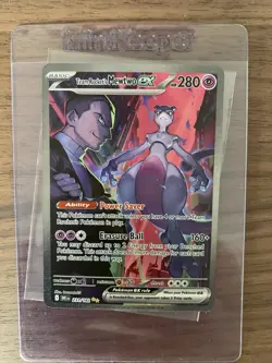 Pokemon TCG Team Rocket's Mewtwo EX Destined Rivals 231/182 Near Mint Condition - Image 1