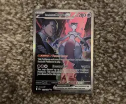 Pokemon TCG Destined Rivals Team Rocket's Mewtwo EX Card 231/182 Mint Condition - Image 2